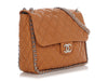 Chanel Maxi Dark Beige Quilted Chain Around Flap