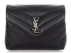 Saint Laurent Black Matelassé Loulou Toy Bag