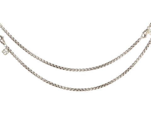 David Yurman Two-Tone Long Box Chain with Extender