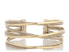 David Yurman Wide Two-Tone Crossover Cuff