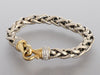 David Yurman Two-Tone Diamond Wheat Bracelet