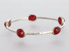 Ippolita Sterling Silver Carnelian 5-Stone Rock Candy Bangle