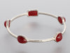 Ippolita Sterling Silver Carnelian 5-Stone Rock Candy Bangle