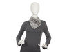 Chanel Small Gray Silk Scarf