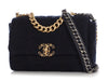 Chanel Small Navy Tweed 19 Flap