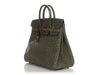 Hermès Vert Olive Ostrich HAC Birkin 32