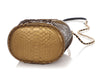 Chanel Small Gold Python Bucket Bag