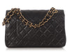 Chanel Vintage Medium/Large Black Quilted Lambskin Classic Double Flap