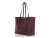 Saint Laurent Large Burgundy Shopping Tote