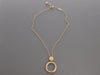 Marco Bicego 18K Yellow Gold Jaipur Satin Circle Drop Pendant Necklace