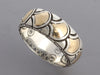 John Hardy Two-Tone Naga Scale Band Ring