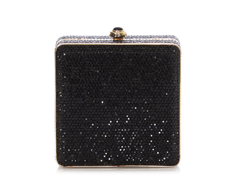 Judith Leiber Black Crystal Evening Bag