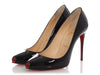 Christian Louboutin Black Patent Tibur 100 Peep-Toe Pumps