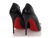 Christian Louboutin Black Patent Tibur 100 Peep-Toe Pumps