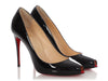 Christian Louboutin Black Patent Tibur 100 Peep-Toe Pumps