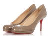 Christian Louboutin Taupe Patent New Simple Pumps