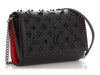 Christian Louboutin Black Calfskin Loubinthesky Spikes Paloma Clutch