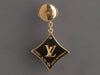 Louis Vuitton 18K Yellow Gold Onyx and Diamond Color Blossom BB Star Pierced Drop Earrings