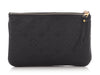 Louis Vuitton Black Monogram Empreinte Double Zip Pochette