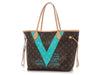 Louis Vuitton Turquoise V Neverfull MM