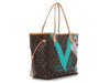 Louis Vuitton Turquoise V Neverfull MM