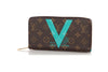 Louis Vuitton Turquoise V Zippy Wallet