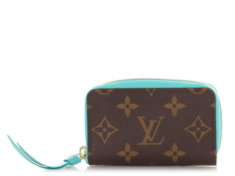 Louis Vuitton Monogram Cyan Zippy Multicartes