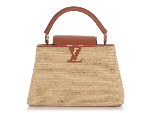 Louis Vuitton Raffia Capucines PM