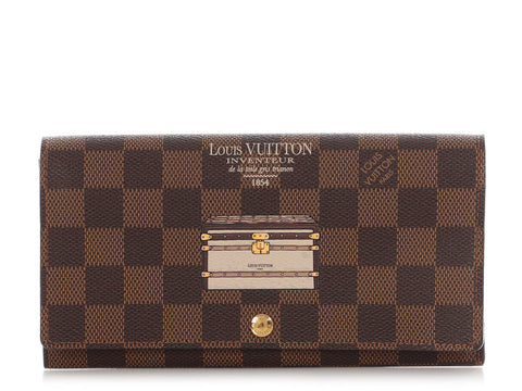 Louis Vuitton Damier Ebène Trunks and Locks Sarah Wallet