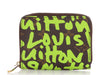 Louis Vuitton Green Graffiti Zippy Coin Purse