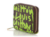 Louis Vuitton Green Graffiti Zippy Coin Purse