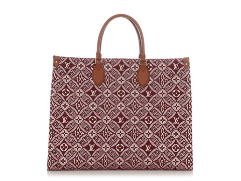 Louis Vuitton Bordeaux Jacquard Since 1854 Onthego GM