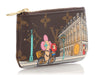 Louis Vuitton 2022 Monogram Christmas Animation Paris Key Pouch