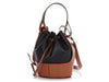 Loewe Small Black and Tan Balloon Bag