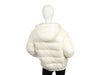 Moncler White Kolima Reversible Faux Fur Jacket