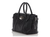 Mulberry Small Black Shrunken Calfskin Bayswater