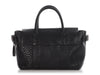 Mulberry Small Black Shrunken Calfskin Bayswater