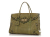 Mulberry Green Tooled Darwin Leather Bayswater Tote