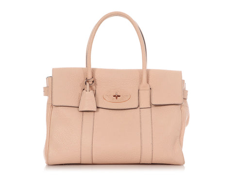 Mulberry Rose Pink Grained Classic Bayswater