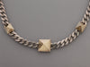 MJ Savitt Two-Tone Pyramid Choker