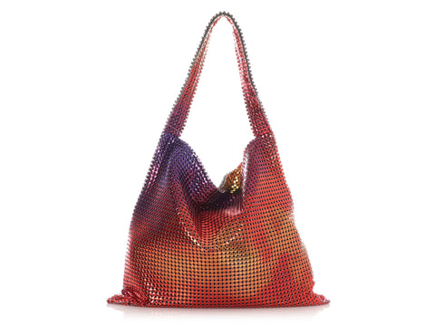 Paco Rabanne Rainbow Aluminum Pixel Tote