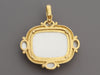 Elizabeth Locke 19K Yellow Gold Iolite Intaglio Pendant