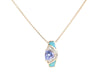 Le Vian 14K Yellow Gold Tanzanite, Fire Opal, and Diamond Pendant Necklace