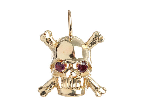 Yellow Gold Skull Pendant