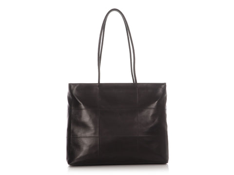 Prada Black Nappa Pieghe Tote