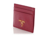 Prada Red Saffiano Card Holder