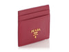 Prada Red Saffiano Card Holder