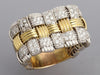 Roberto Coin Two-Tone 18K Gold Diamond Appassionata Band Ring