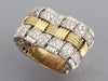 Roberto Coin Two-Tone 18K Gold Diamond Appassionata Band Ring