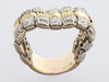 Roberto Coin Two-Tone 18K Gold Diamond Appassionata Band Ring